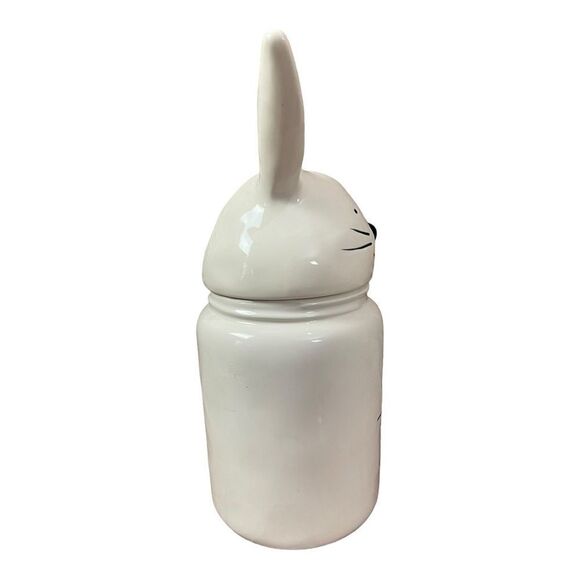 Rae Dunn Large Hop To It Canister, Bunny Ears Cookie Jar Farmhouse Classic - Picture 2 of 9